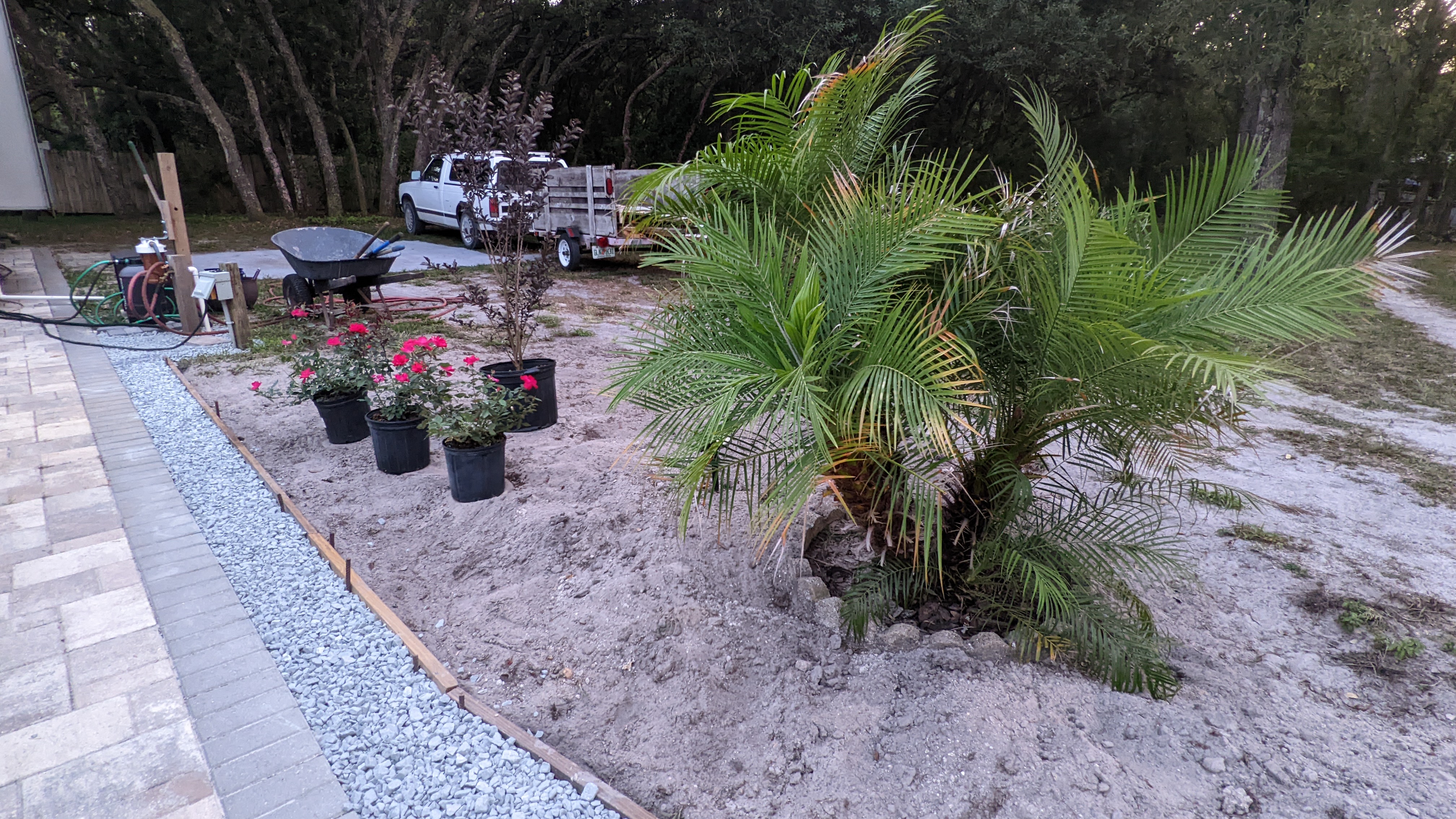 rv pad landscaping project