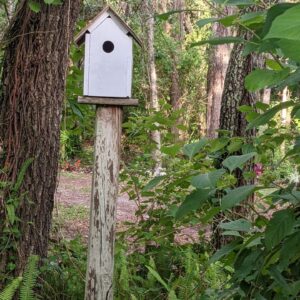 homemade birdhouse