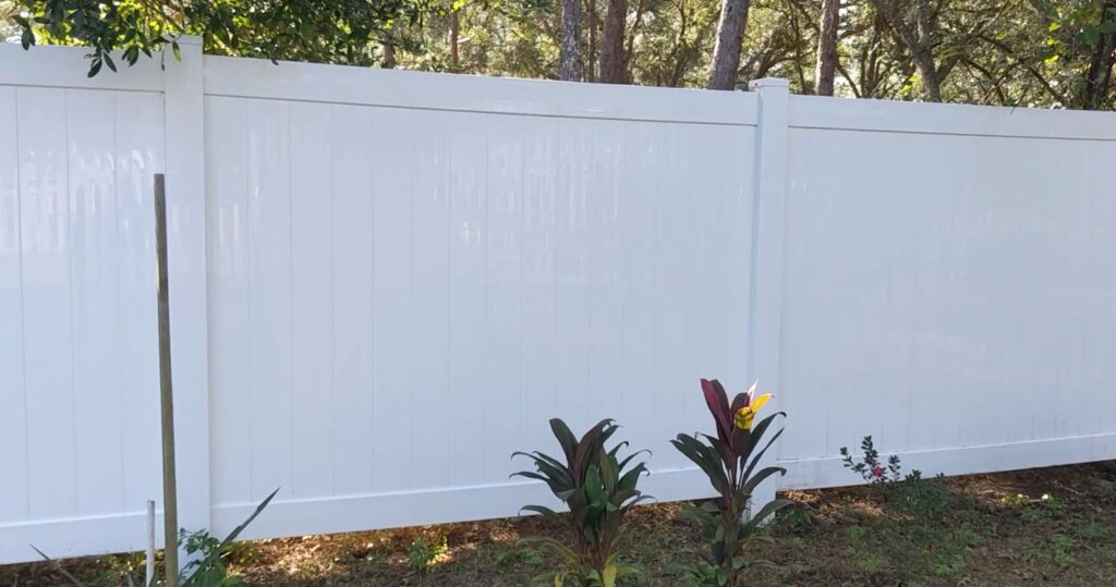 vinyl Fence cleaned After